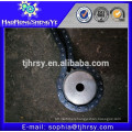 Standard roller chain sprocket with hardened teeth